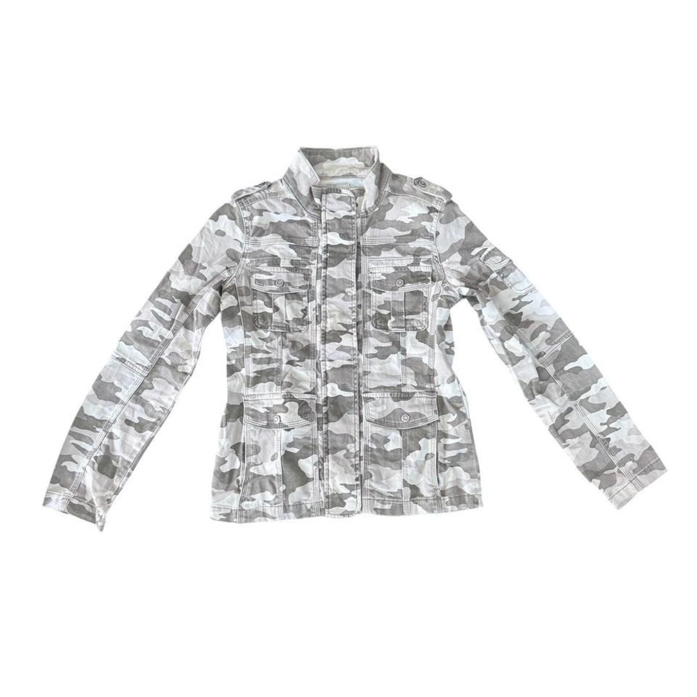 Kensie camo zip up jacket